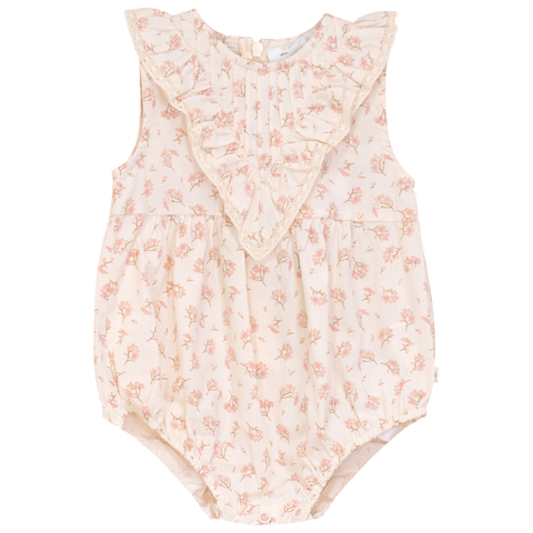 Cotton Printed V Shape Yoke Bubble (Baby)