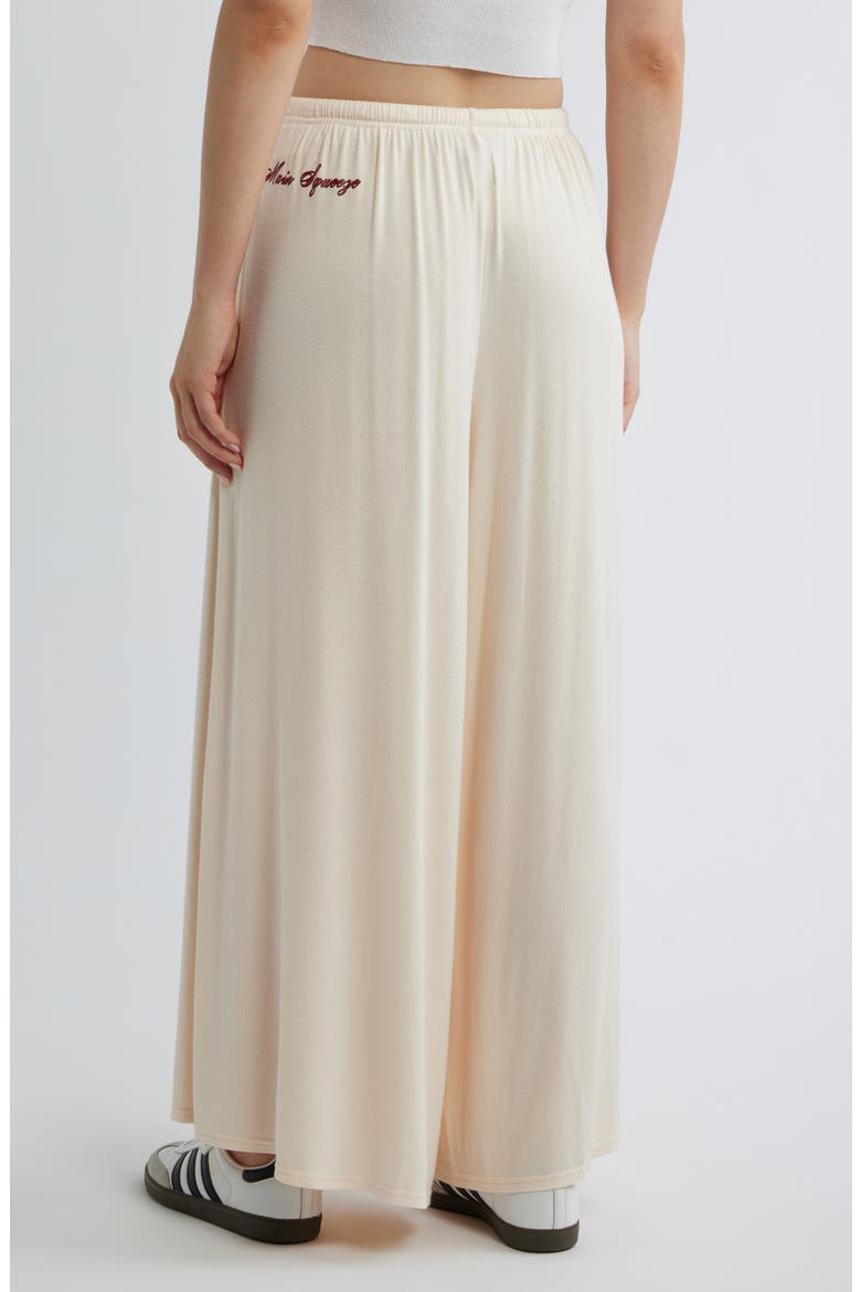 Leah Main Squeeze Embroidery Wide Leg Drawstring Pants, Alternate, color, PEACH