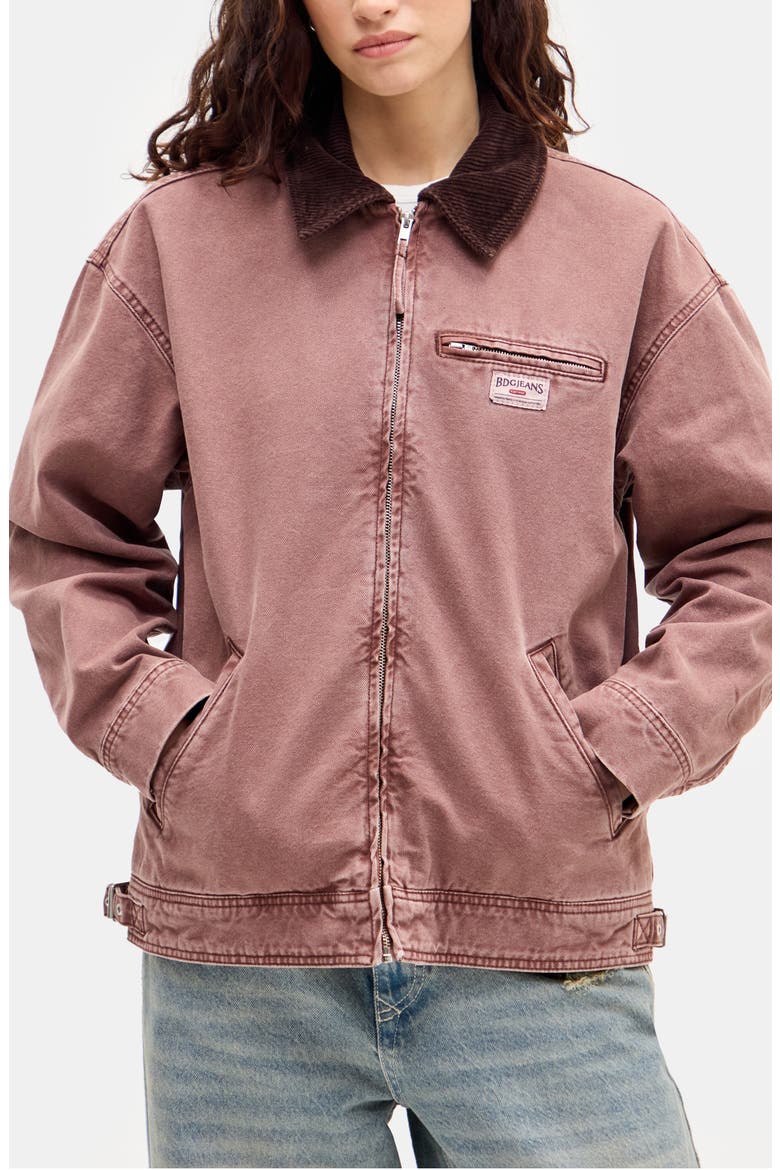Luca Canvas Chore Jacket, Main, color, DUSTY PINK