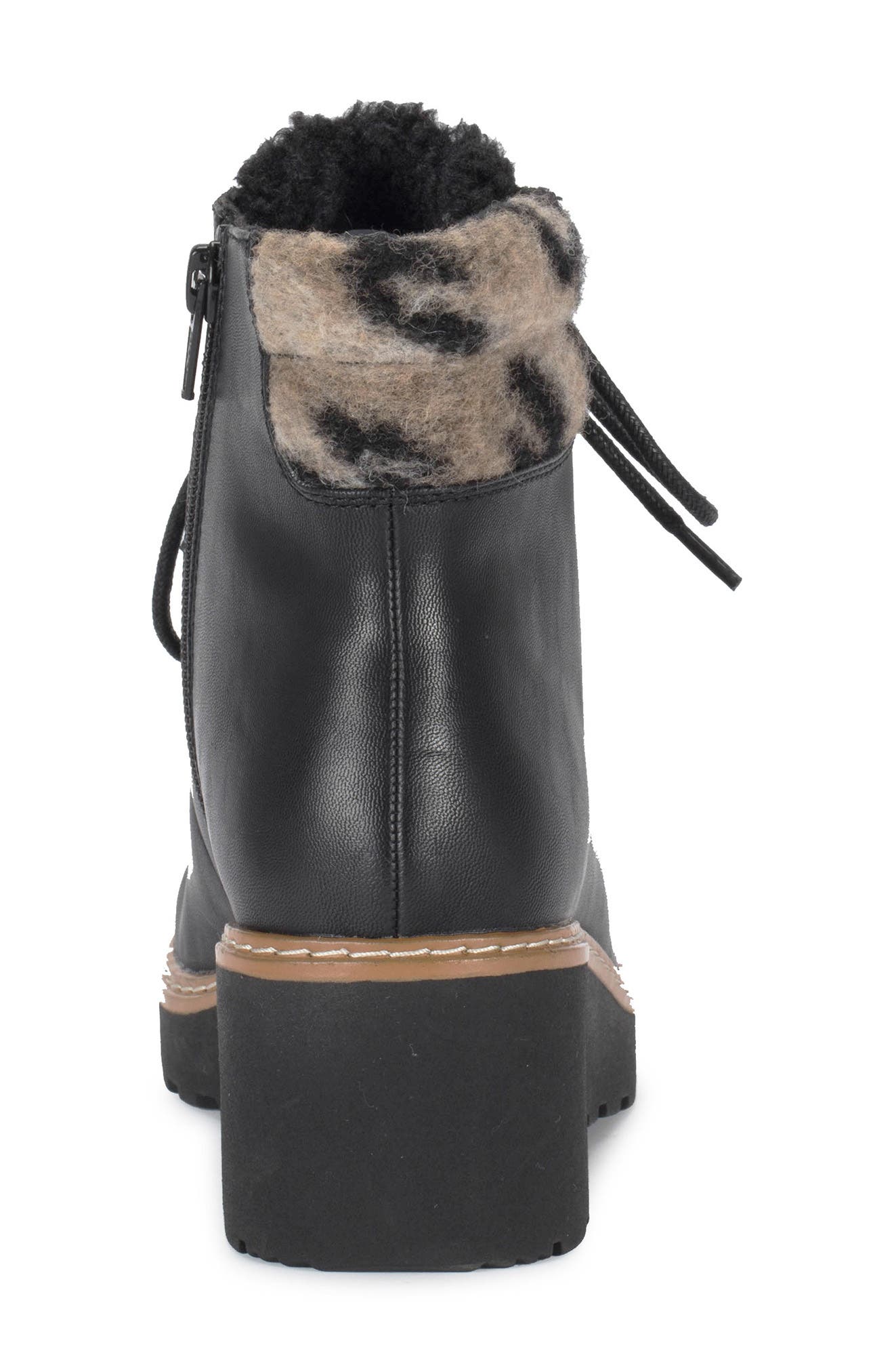 BARETRAPS Nasha Faux Shearling Lined Wedge Hiking Boot, Alternate, color, 