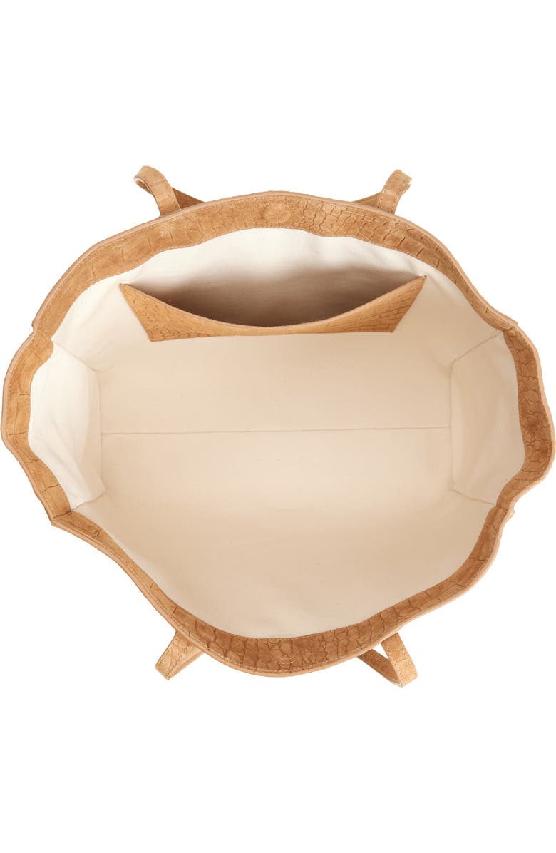 Reformation Sofia Tote, Alternate, color, Sienna Embossed Suede