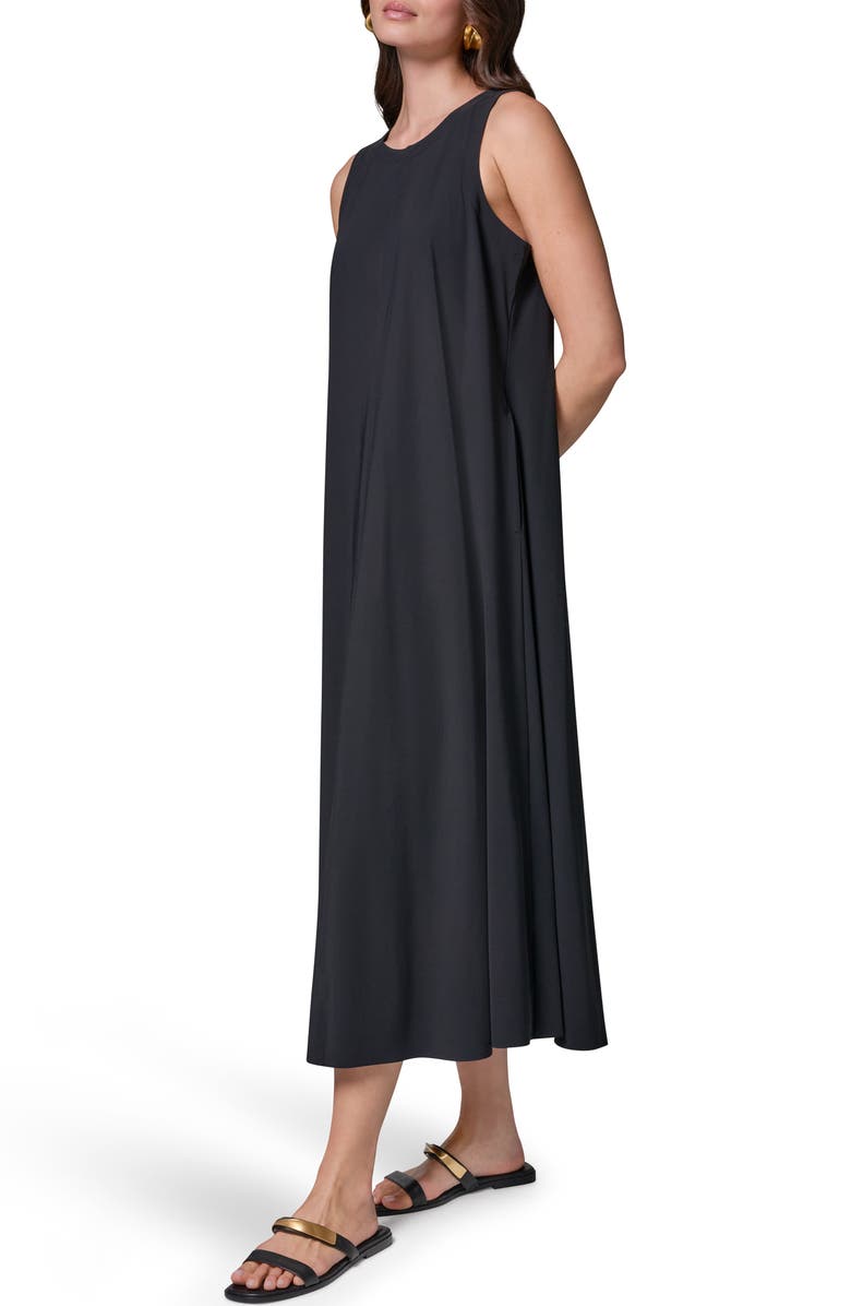Donna Karan New York Sleeveless Midi Dress, Alternate, color, Black