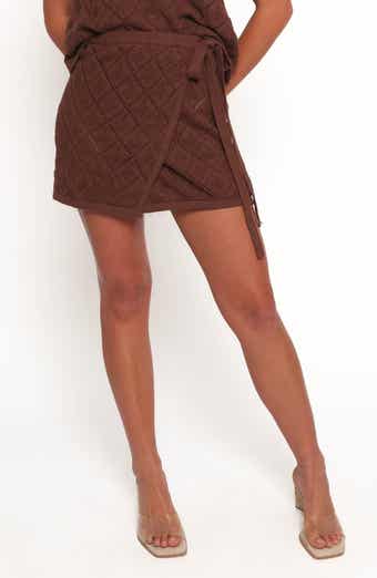 Petal & Pup Palma Open Stitch Wrap Miniskirt