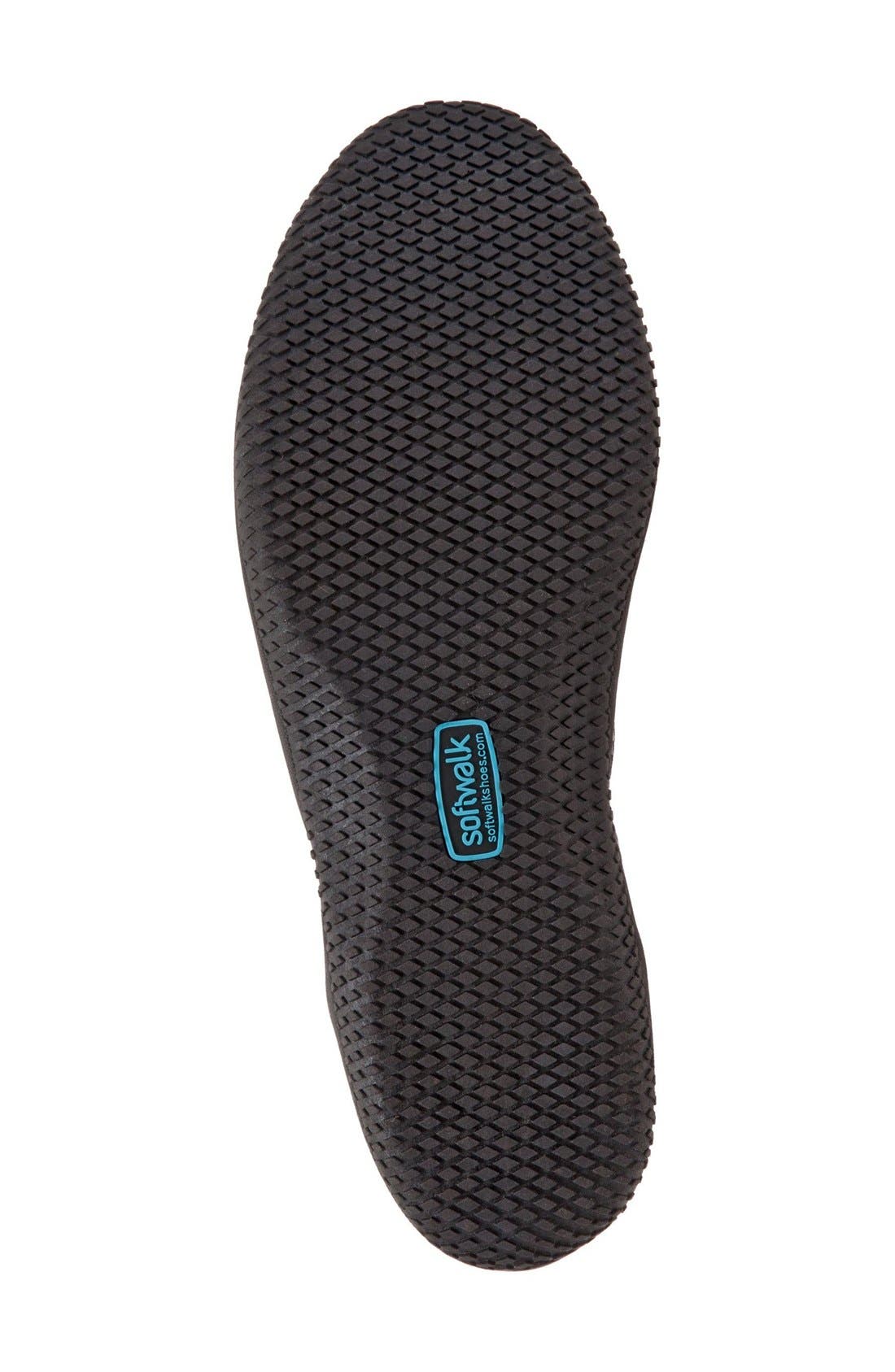 'Hampshire' Dot Perforated Ballet Flat, Alternate, color, BLACK PYTHON PRINT LEATHER