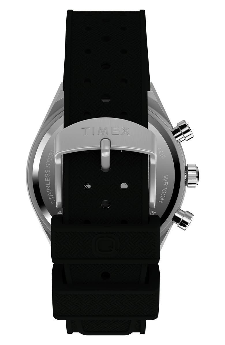 Timex<sup>®</sup> Continental Silicone Strap Watch, 40mm, Alternate, color, Silver-Tone