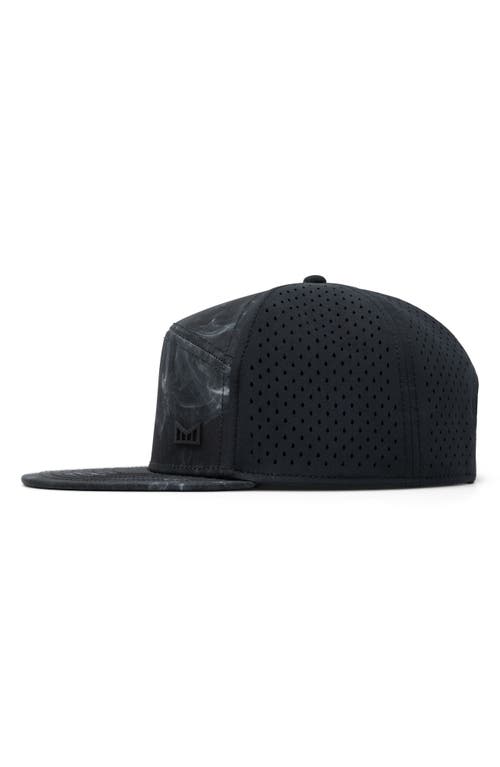 Melin Trenches Icon Hydro Performance Snapback Hat In Smoke