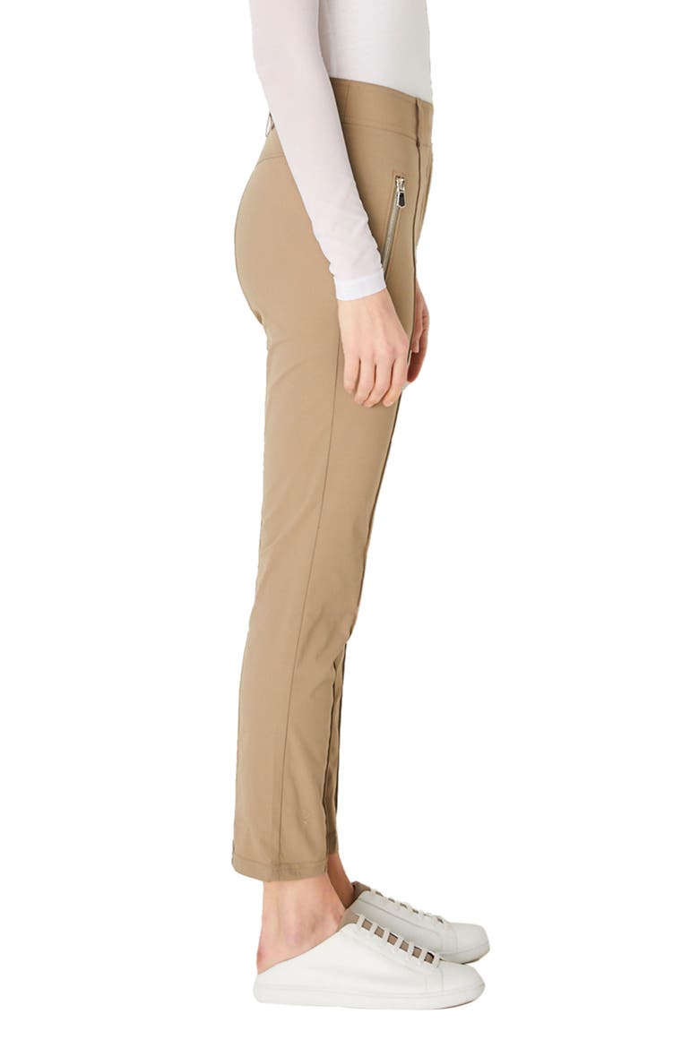 The Peggy Zippered Pant, Alternate, color, KHAKI