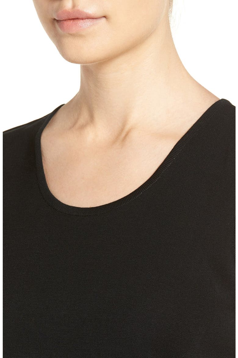 Long Knit Tank, Alternate, color, BLACK