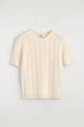 COS Cable-knit Cashmere T-shirt