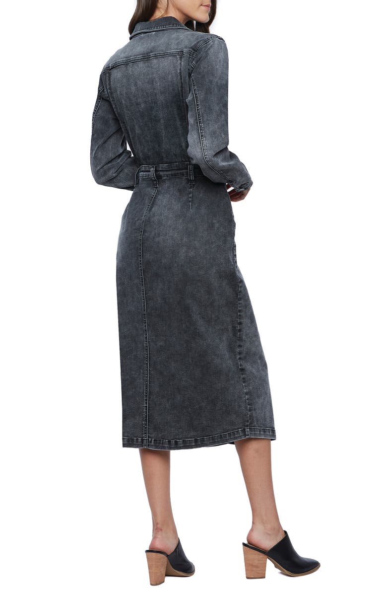 Wash Lab Denim Millie Long Sleeve Denim Shirtdress, Alternate, color,