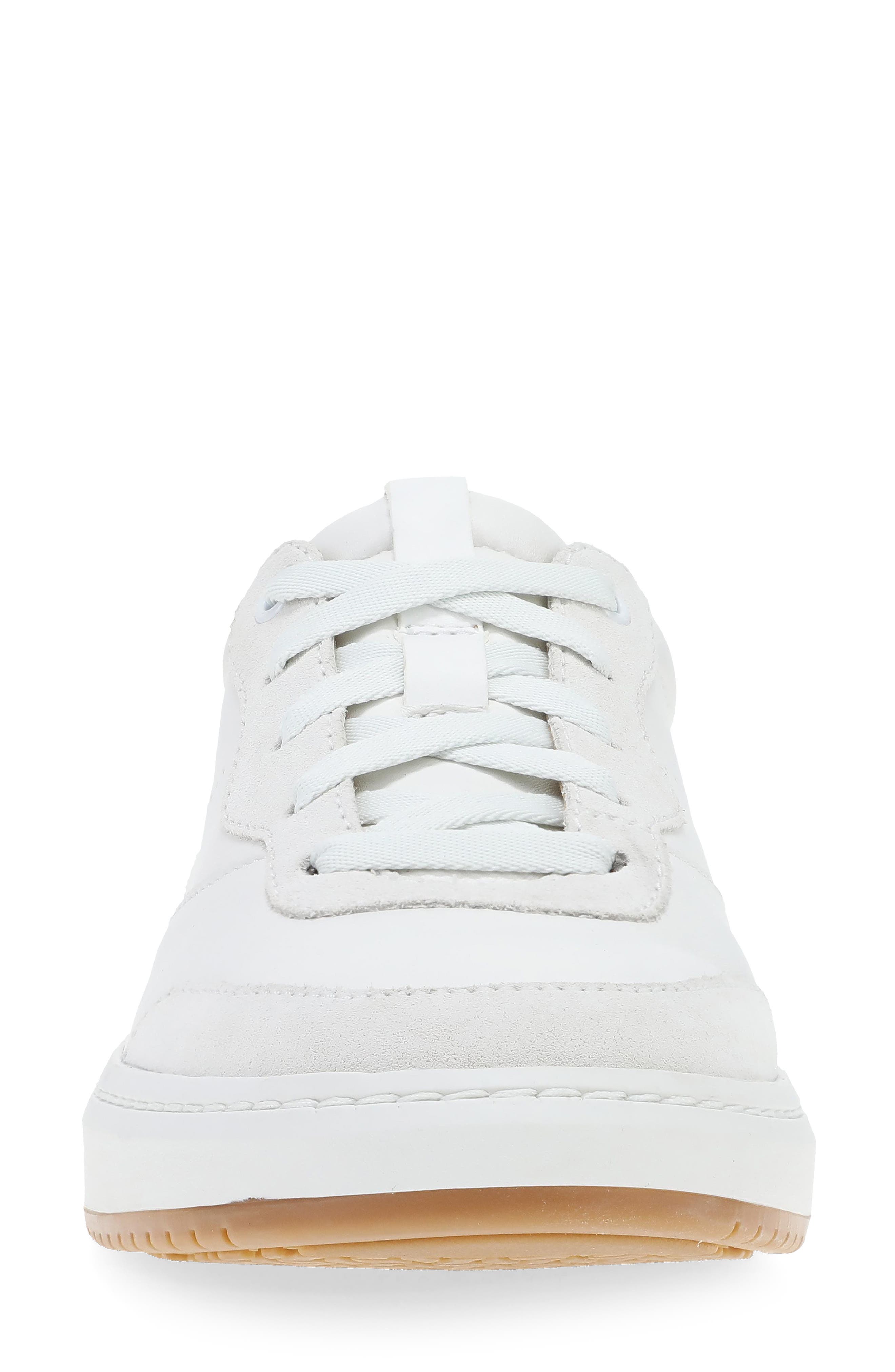 Dansko Josey Leather Sneaker, Alternate, color, White Nappa