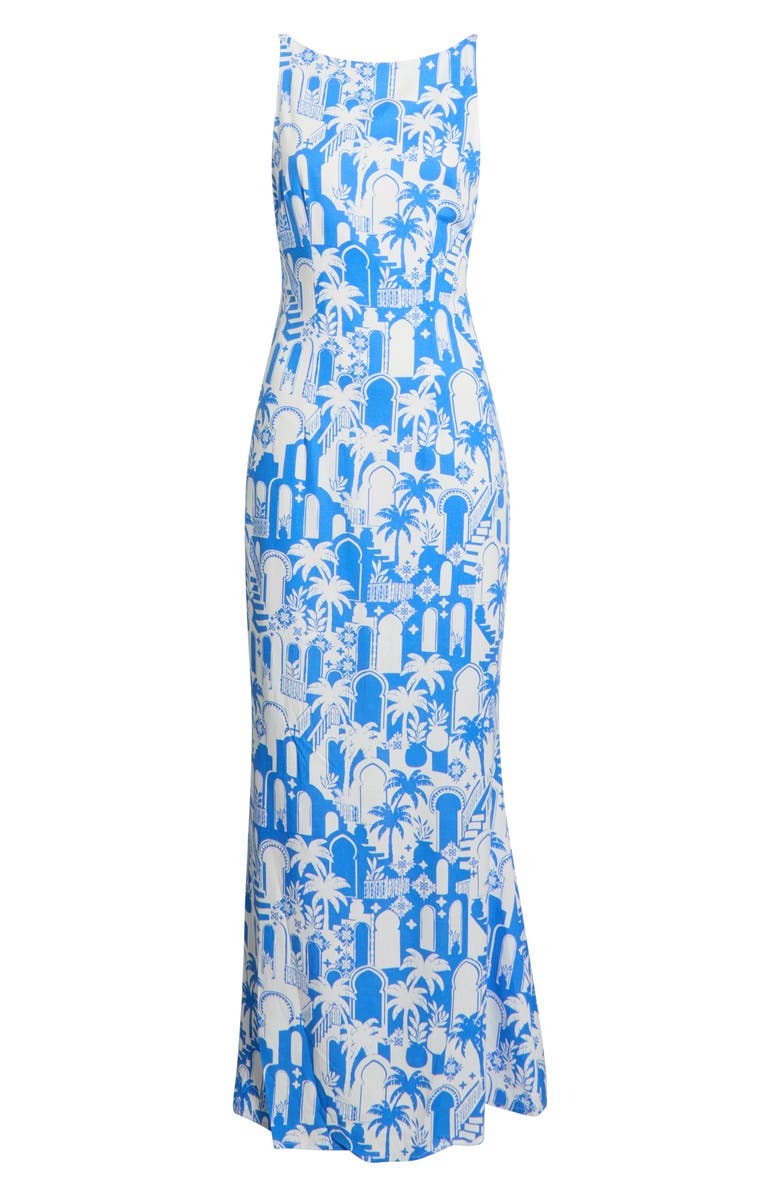 SUGARLIPS Nala Mizie Open Back Maxi Dress, Main, color, 