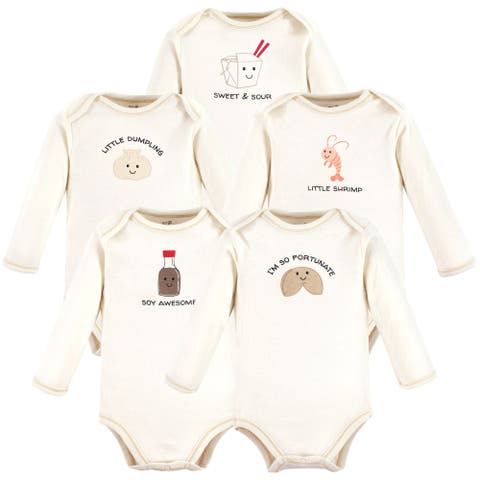 Organic Cotton Long-sleeve Bodysuits