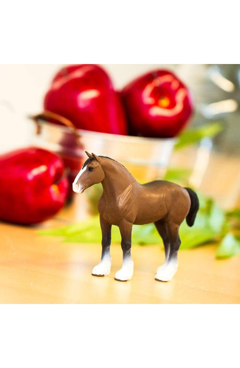 Safari Ltd. Clydesdale Stallion Horse Toy, Alternate, color, NO COLOR