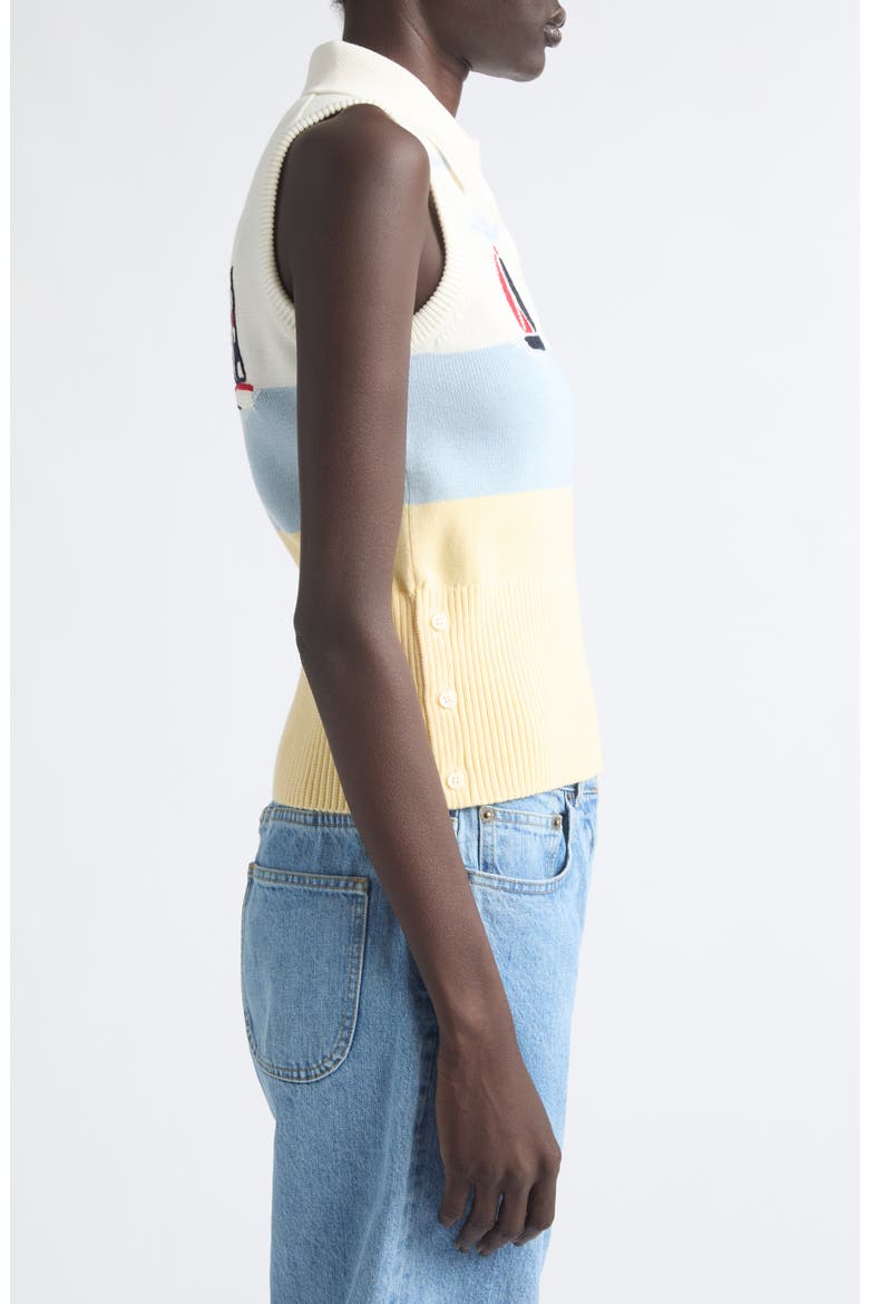Hand-Embroidered Nantucket Scenic Jersey Tank, Alternate, color, WHITE