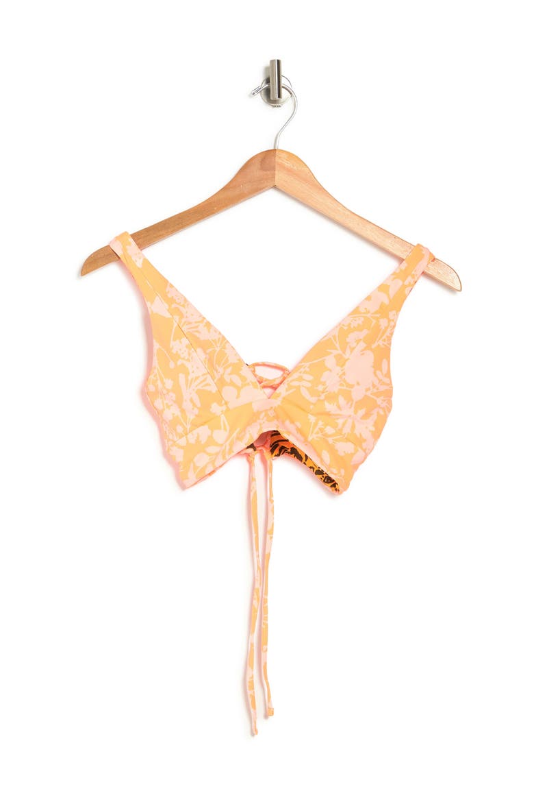 Marigold Republix Paradise Bikini Top, Alternate, color, ORANGE