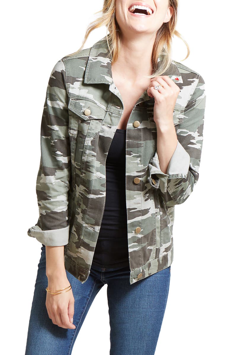 Ingrid & Isabel <sup>®</sup> Mama Camo Maternity Jacket, Main, color,