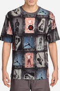 Jordan Flight Club Allover MJ Print Cotton T-Shirt