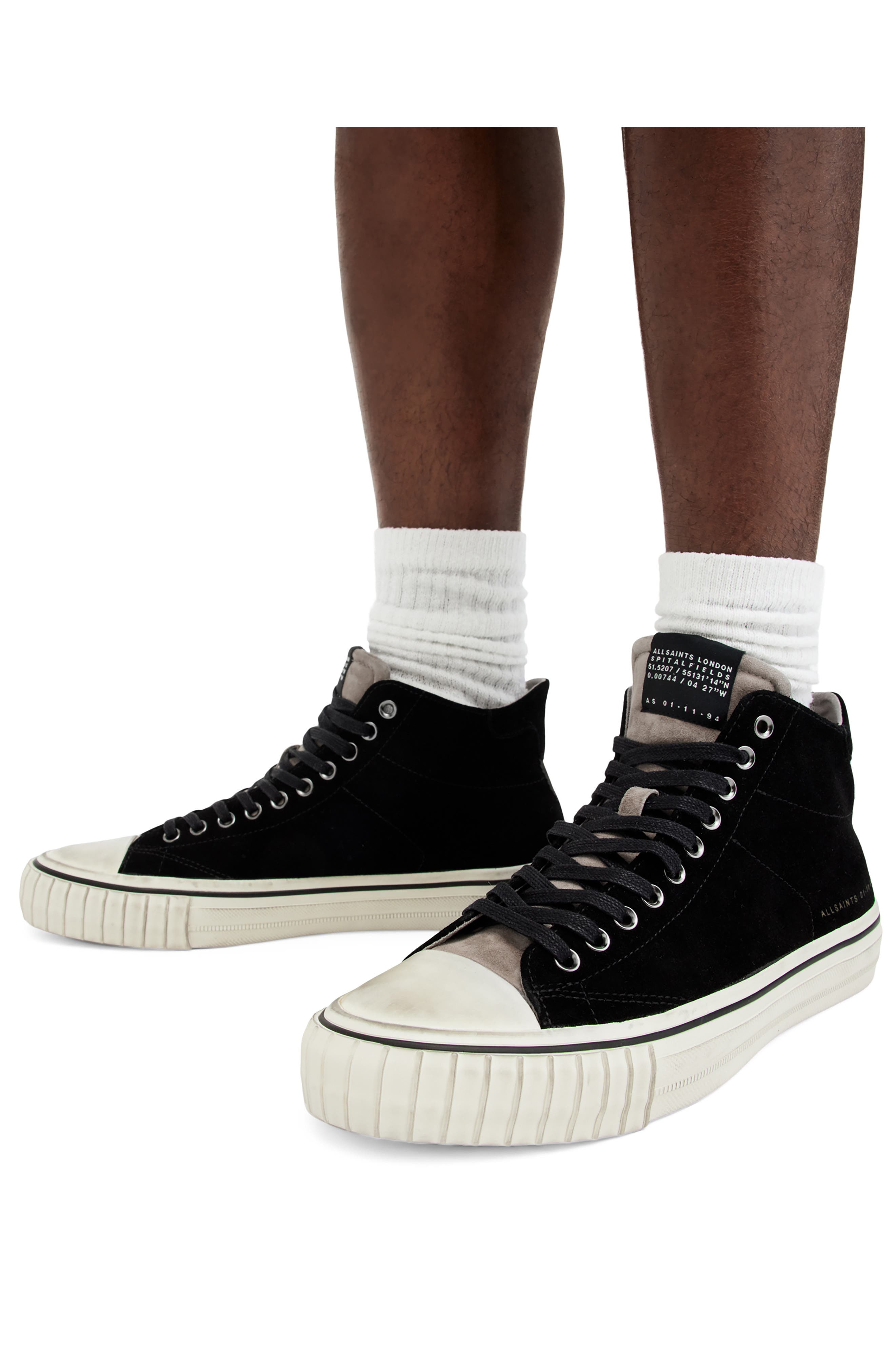 AllSaints Lewis High Top Sneaker, Alternate, color, 