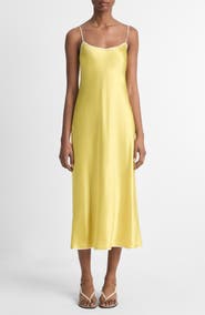 Vince Tipped Satin Slipdress