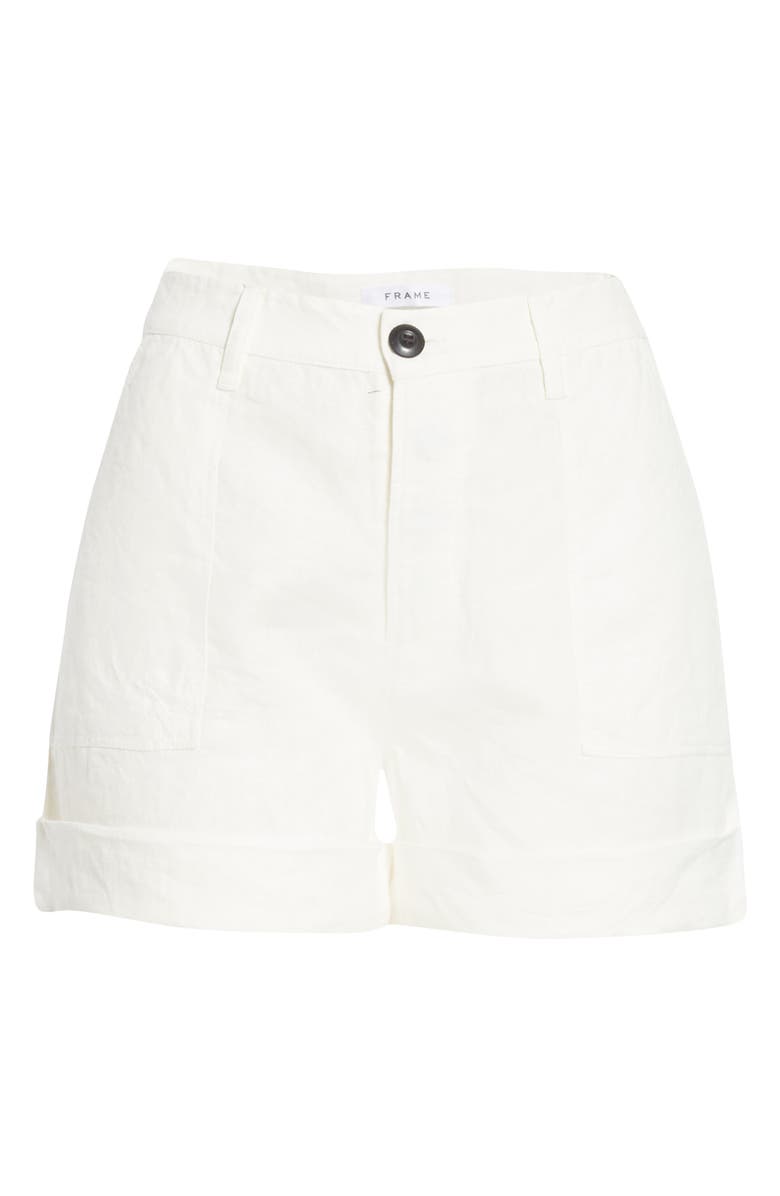 FRAME Le Beau Linen Shorts, Alternate, color,