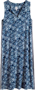 NIC+ZOE Cora Shibori Lilies Midi Dress