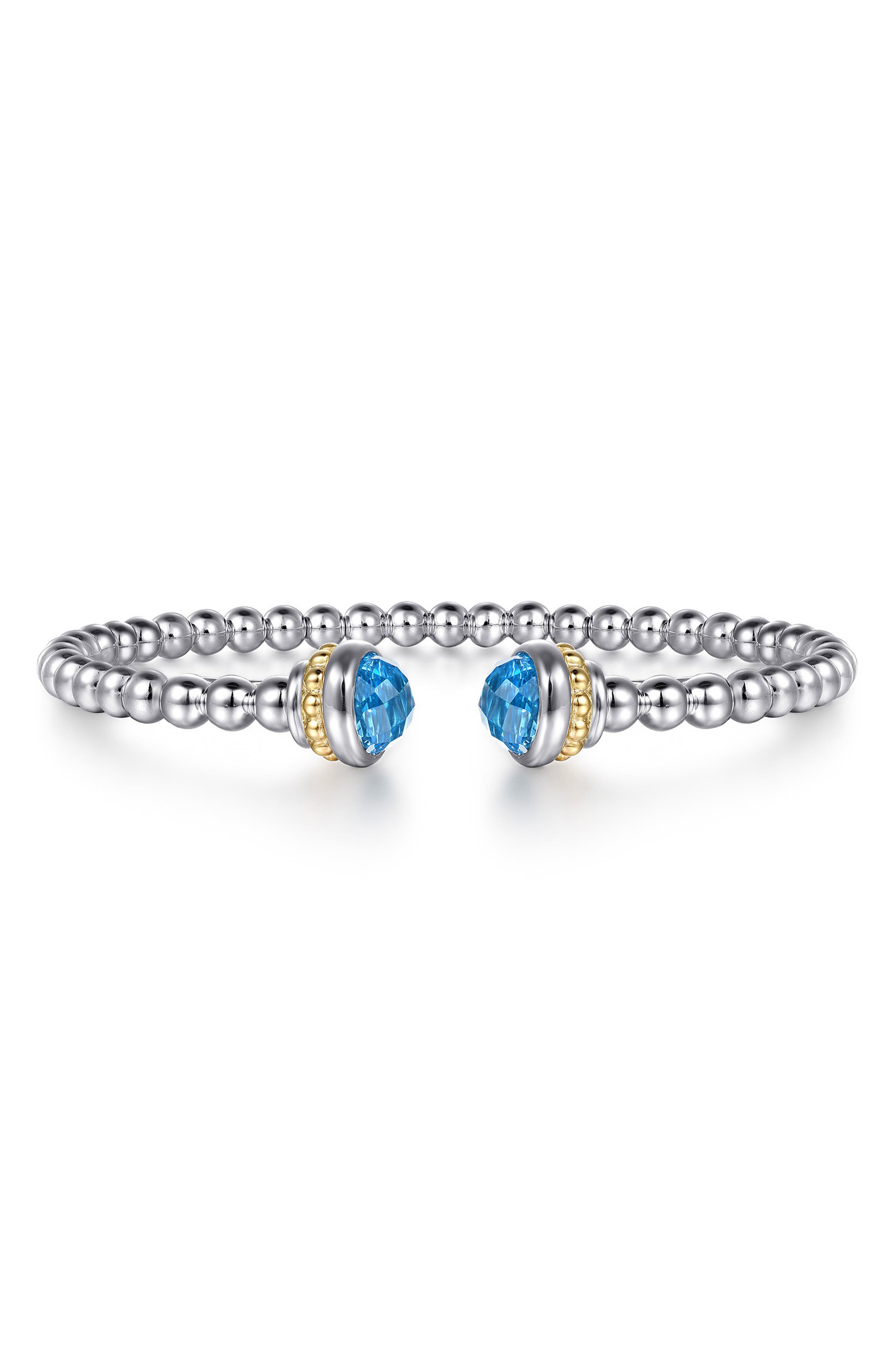 selected STERLING / 14K/ BLUE TOPAZ