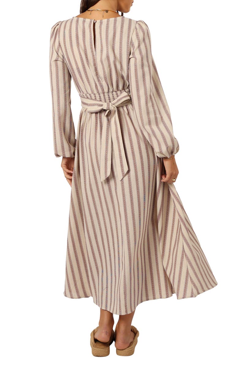 Petal & Pup Jimi Stripe Long Sleeve Maxi Dress, Alternate, color,