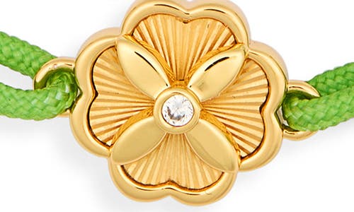Kate Spade New York Heritage Bloom Slide Bracelet In Green