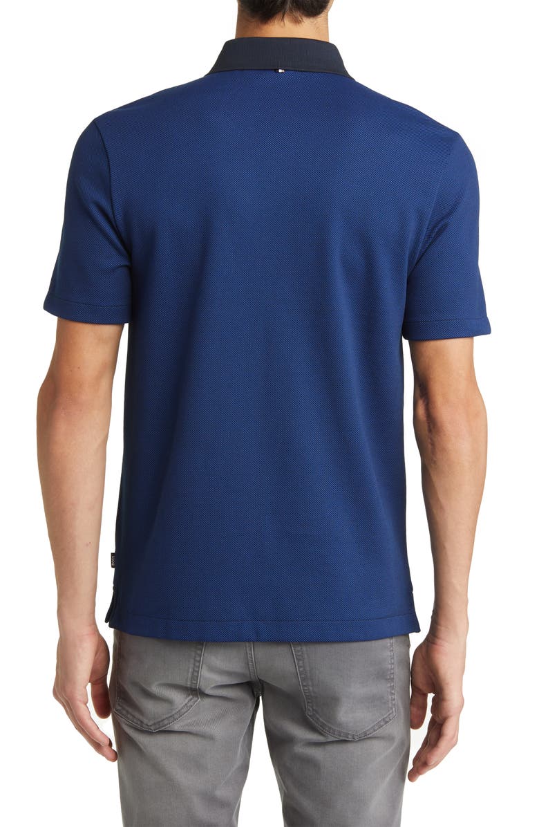 BOSS PItton Cotton Blend Polo, Alternate, color, Dark Blue