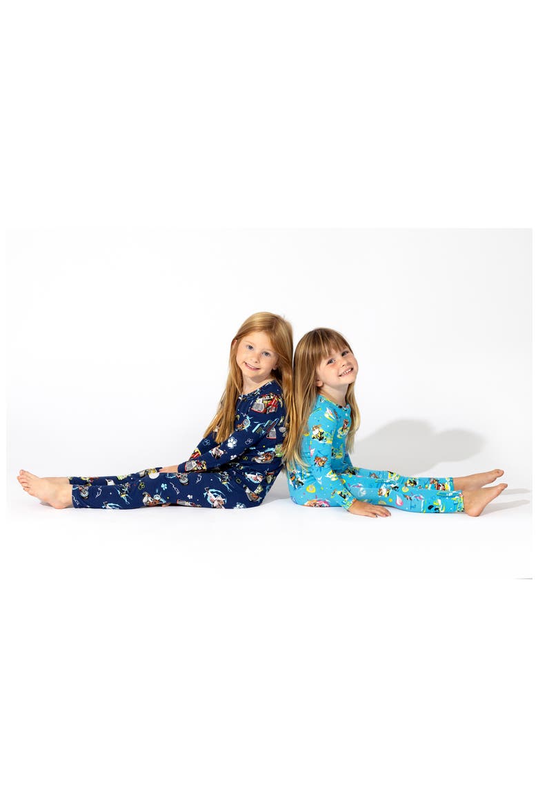 Paw Patrol Fitted Convertible One-Piece Pajamas, Alternate, color, BLUE