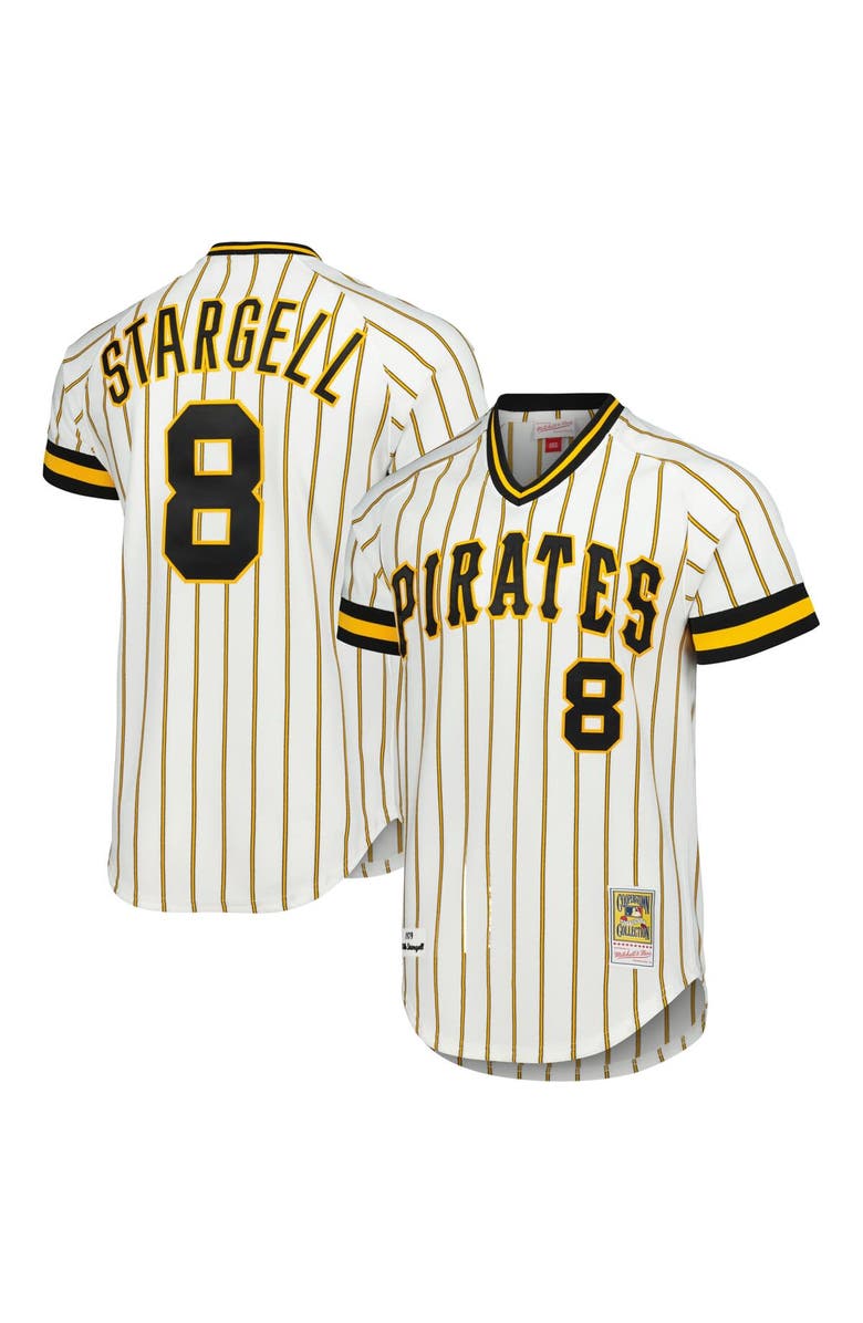 Mitchell & Ness Men's Mitchell & Ness Willie Stargell White Pittsburgh Pirates Cooperstown Collection 1979 Authentic Jersey, Main, color, White