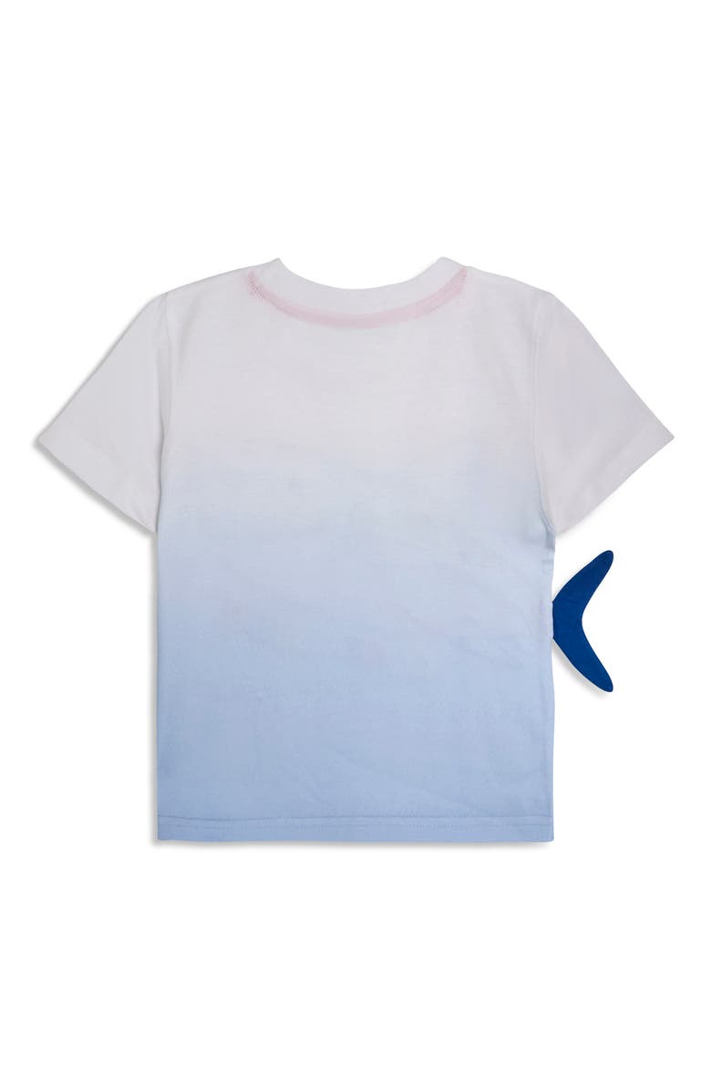 Shark Appliqué Cotton T-Shirt & Shorts Set, Alternate, color, BLUE