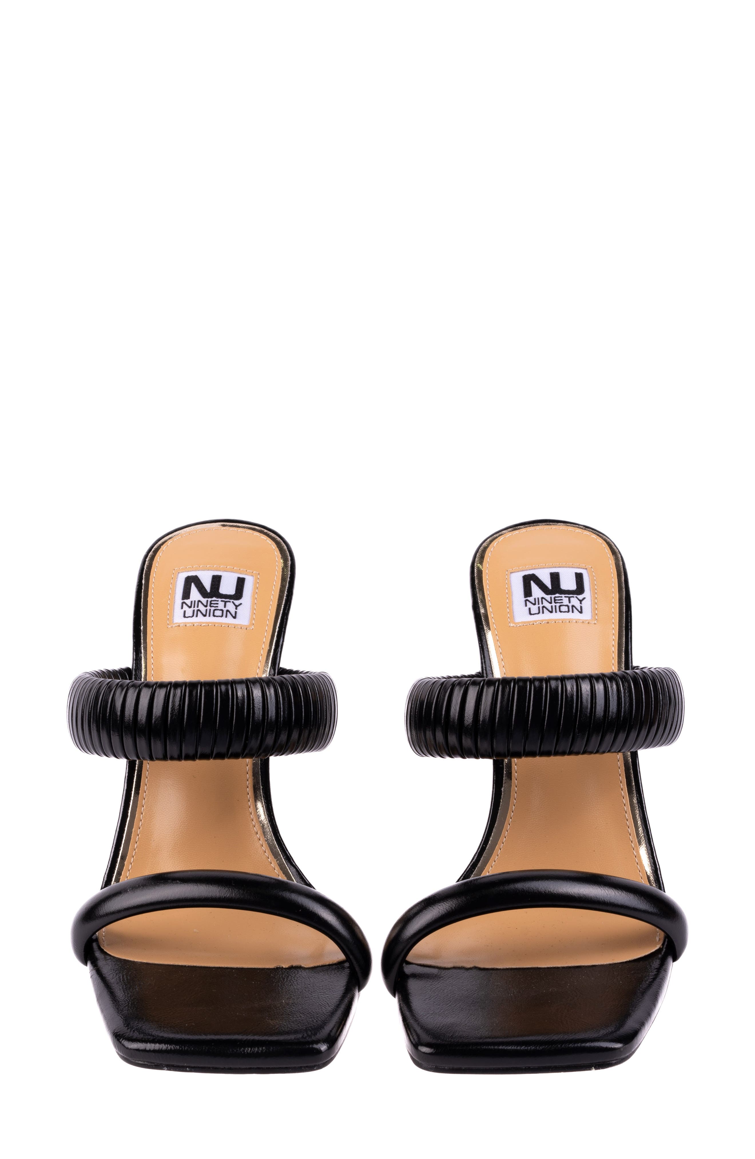 NINETY UNION Raddle Square Toe Sandal, Alternate, color, Black