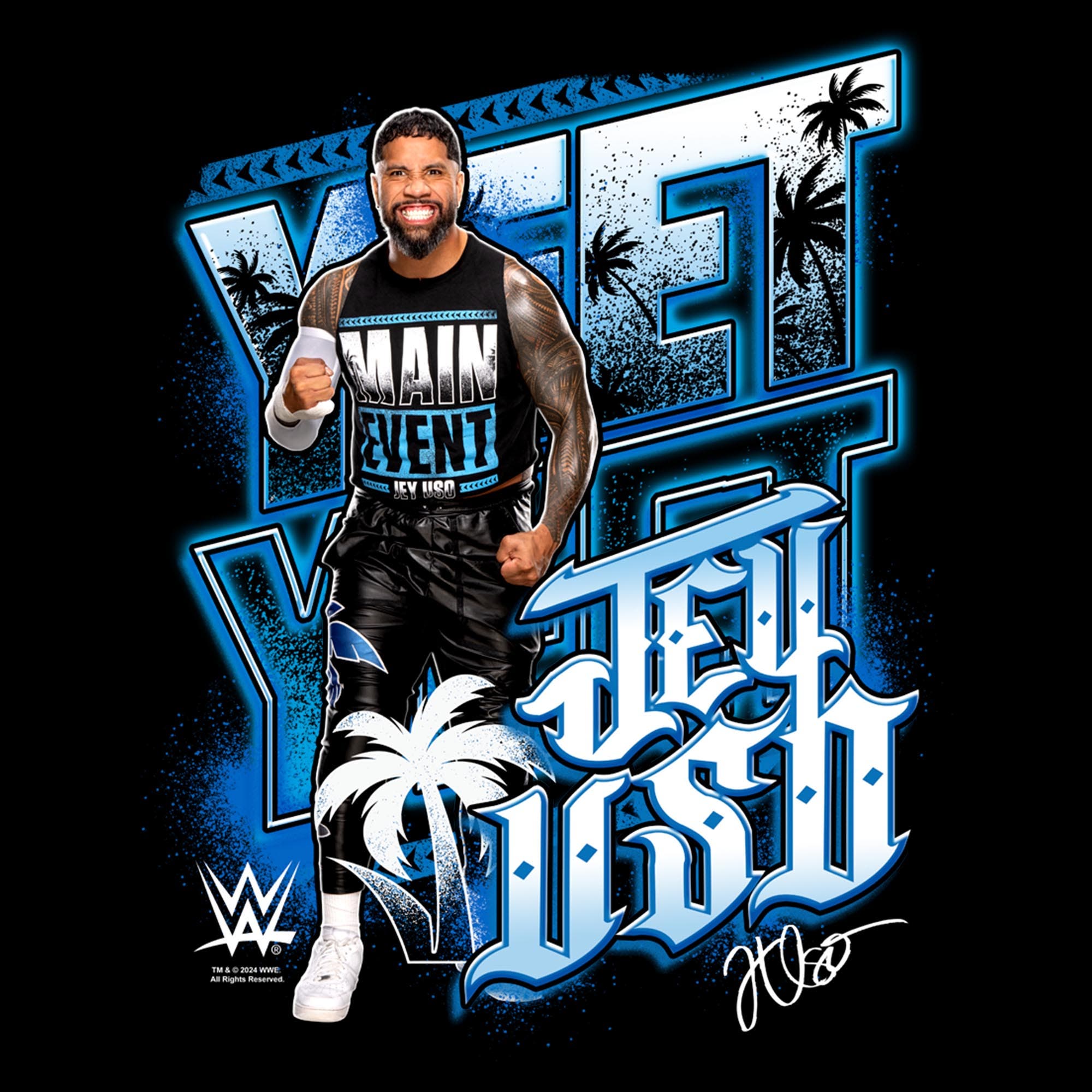WWE Boys' Tropical Jey Uso Graphic Short Sleeve T-Shirt | Nordstrom