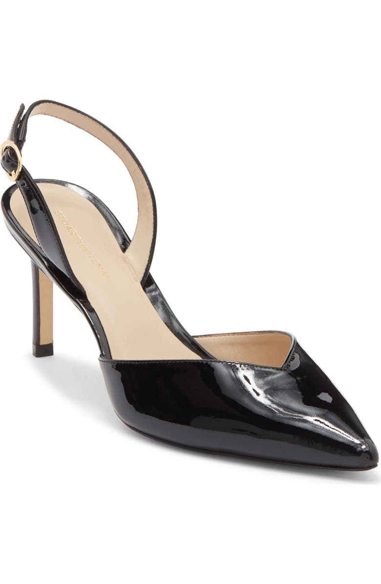 Stuart Weitzman Julia 75 Slingback Pump, Main, color, Black