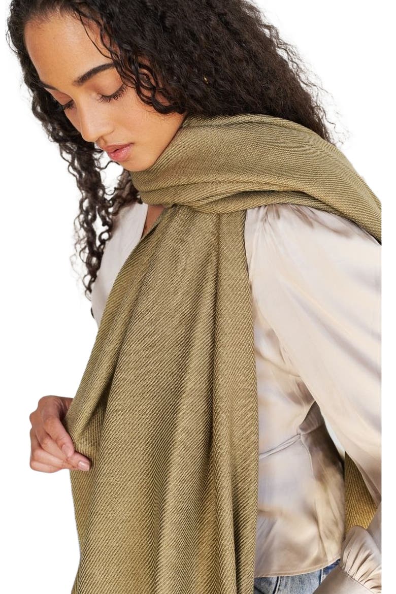 Haze Merino Handloom Throw, Alternate, color, Haze Green