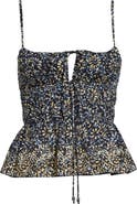 Ulla Johnson Anya Smocked Peplum Camisole