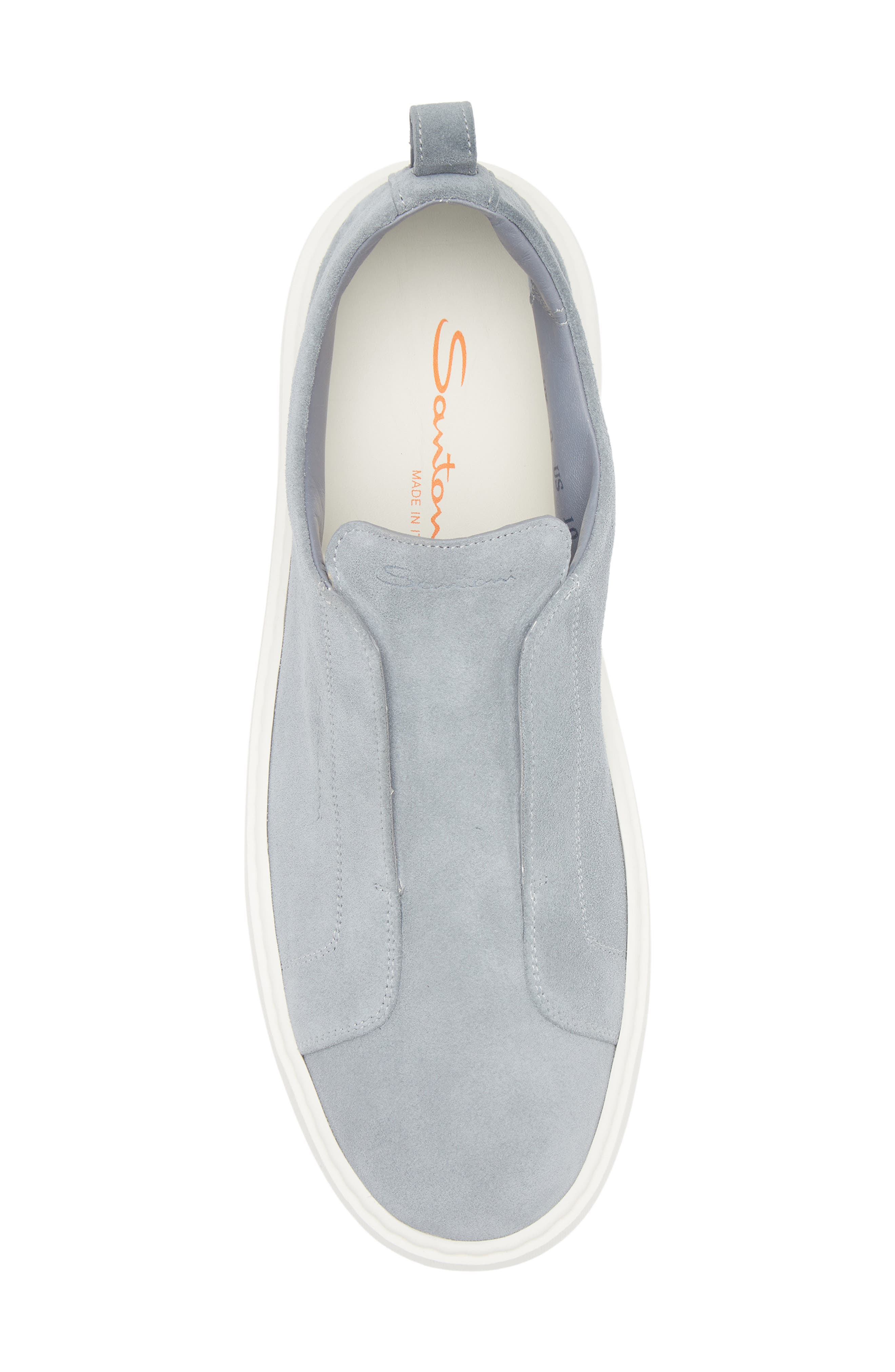 Santoni Victor Sneaker, Alternate, color, Light Blue