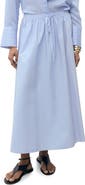 MANGO Flared Cotton Maxi Skirt