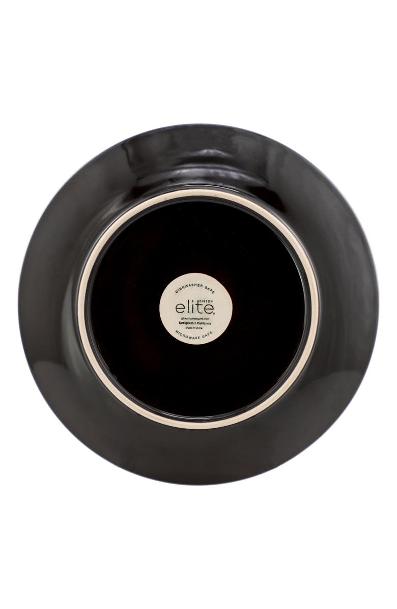 Gibson Elite Sunset 4 Piece 8 Inch Round Stoneware Dessert Plate Set, Alternate, color, Blue