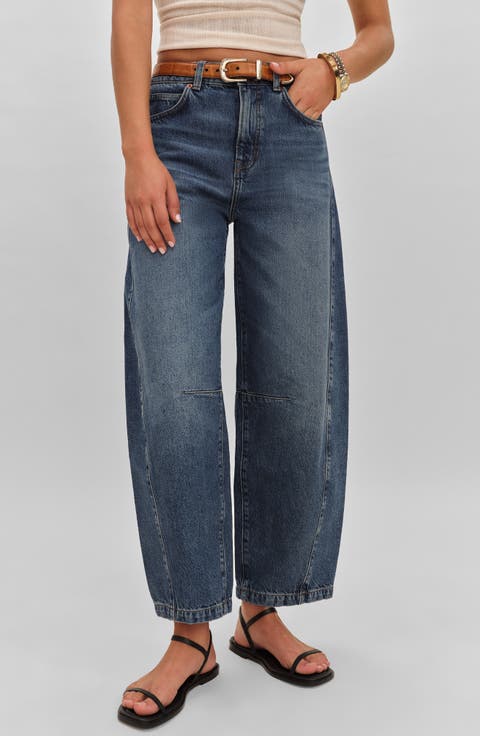 Tyler Ankle Barrel Leg Jeans (Mountain)