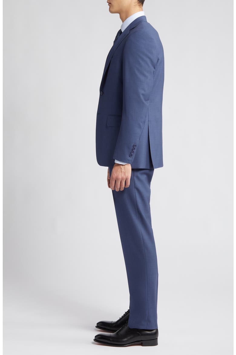 Siena Regular Fit Solid Blue Wool Suit, Alternate, color, BLUE