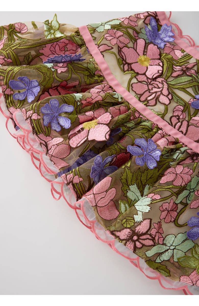 Marlo Kids Bonnie Embroidered Mini Skirt, Alternate, color, Floral