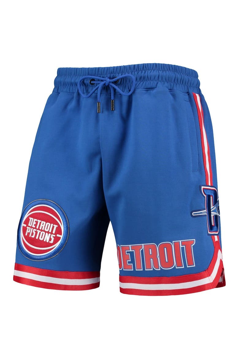 Men's Pro Standard Blue Detroit Pistons Chenille Shorts, Alternate, color, Blue