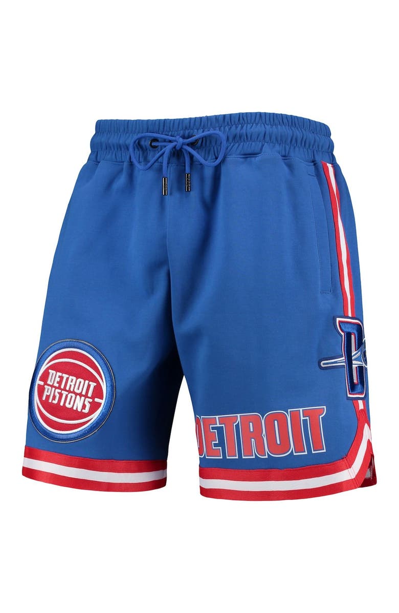 PRO STANDARD Men's Pro Standard Blue Detroit Pistons Chenille Shorts, Alternate, color, 