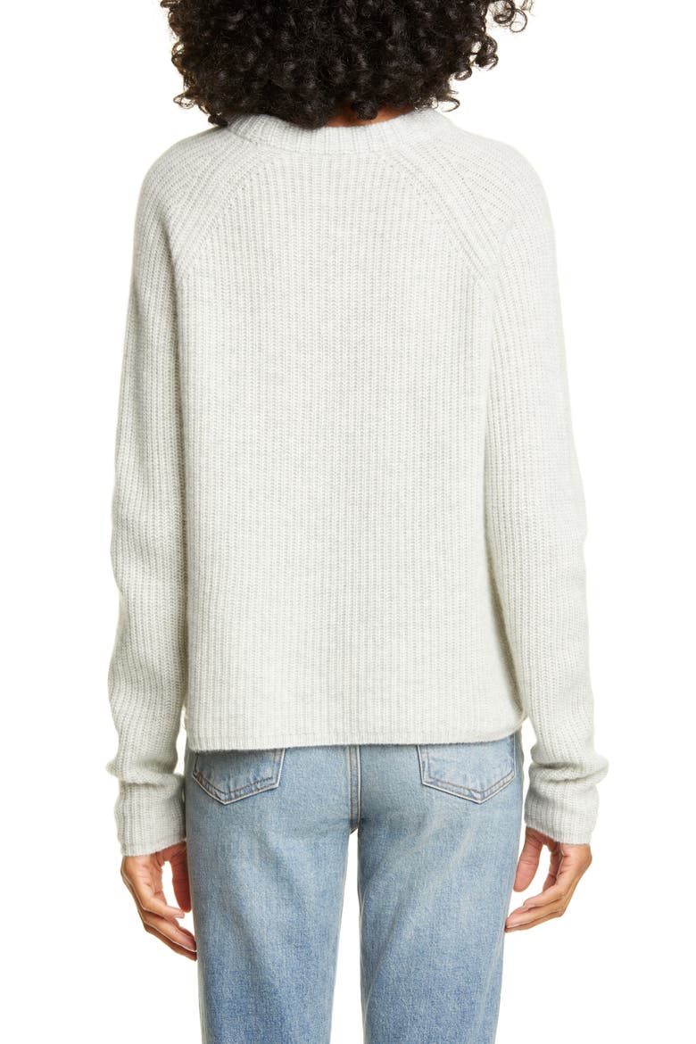 Cashmere Fisherman Sweater, Alternate, color, GREY