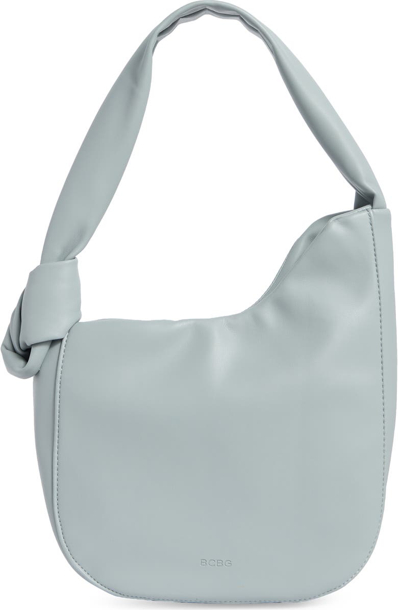 BCBG Asymmetric Knot Shoulder Bag, Alternate, color, Moody Blue