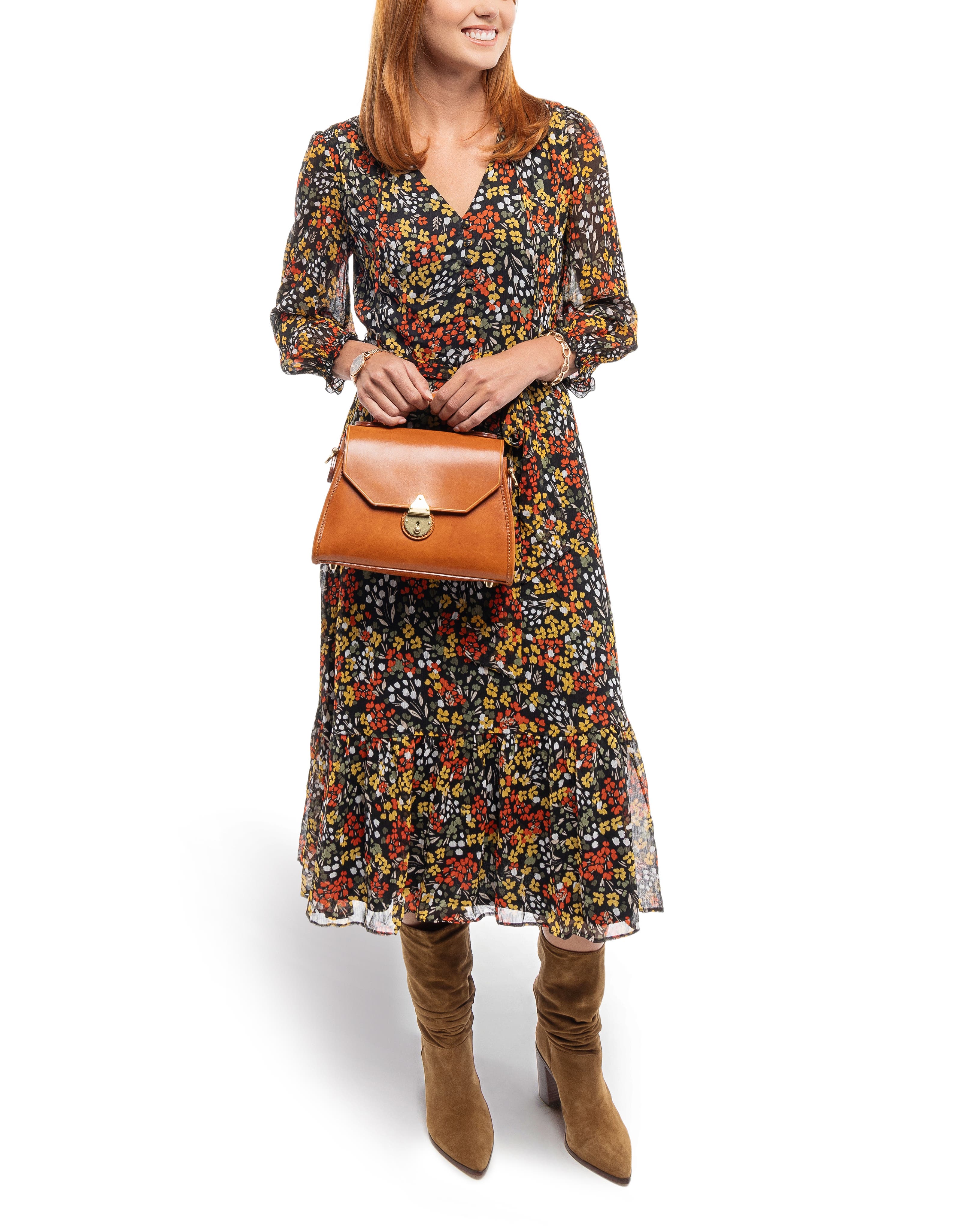 Laurel Small Everyday Leather Satchel, Alternate, color, Caramel