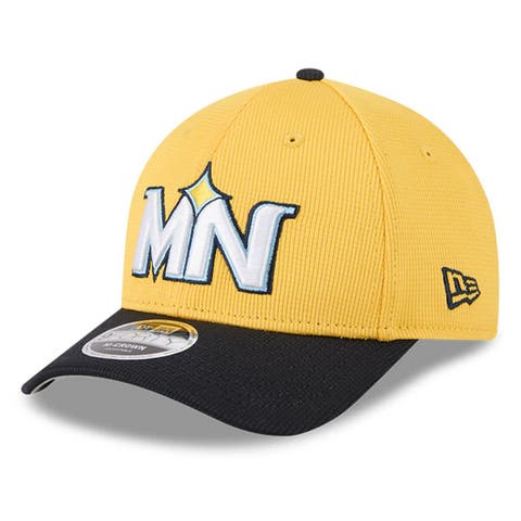 Men's New Era Yellow/Black Minnesota Twins City Connect Batting Practice 9FORTY M-Crown Adjustable Hat